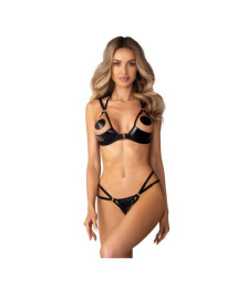 Keira Lise ensemble lingerie ouvert noir